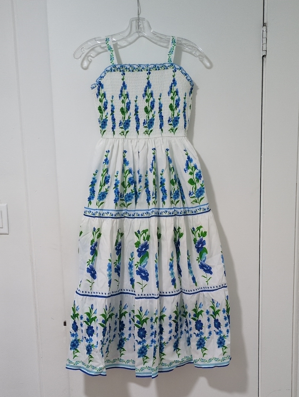 Rare Editions Big Girls Sleeveless Tropical Floral Placement Print Maxi Dress 14